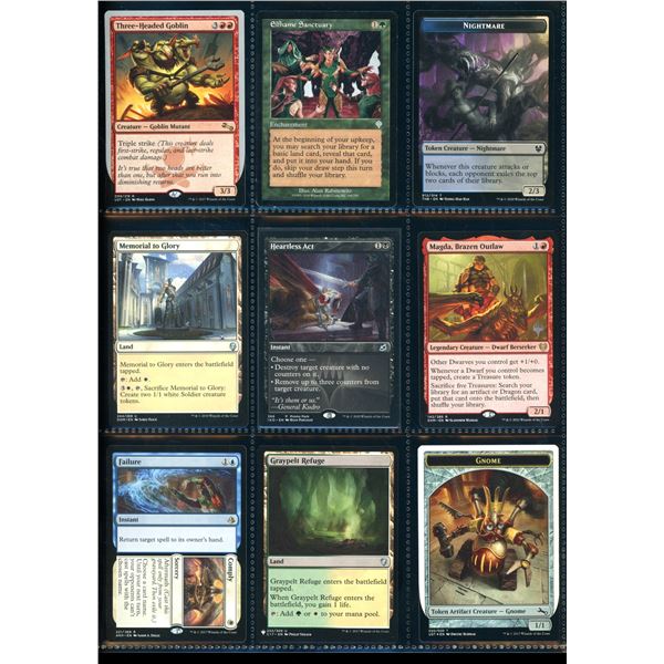 Lot Of 9 Various Magic The Gathering Cards Various Sets & Colors