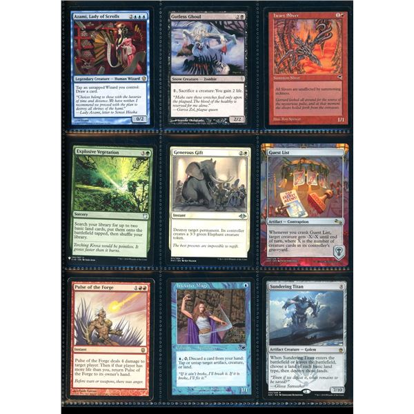 Lot Of 9 Various Magic The Gathering Cards Various Sets & Colors