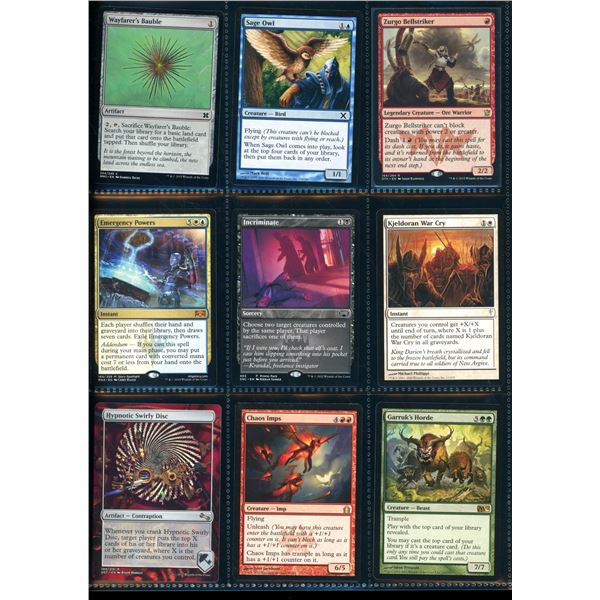 Lot Of 9 Various Magic The Gathering Cards Various Sets & Colors