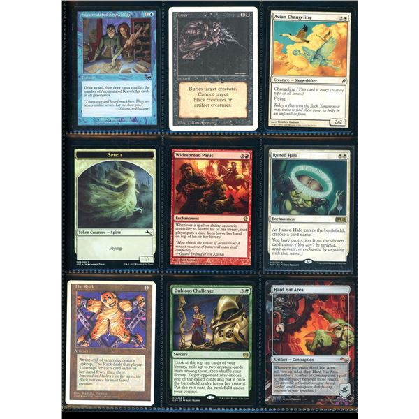 Lot Of 9 Various Magic The Gathering Cards Various Sets & Colors