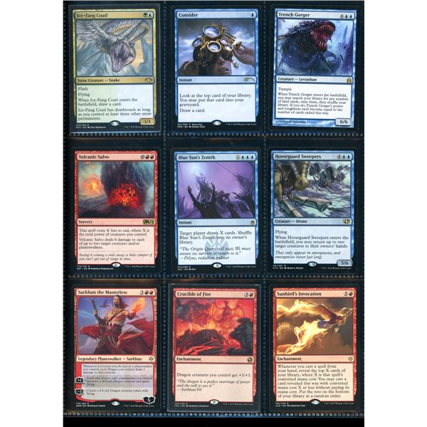 Lot Of 9 Various Magic The Gathering Cards Various Sets & Colors
