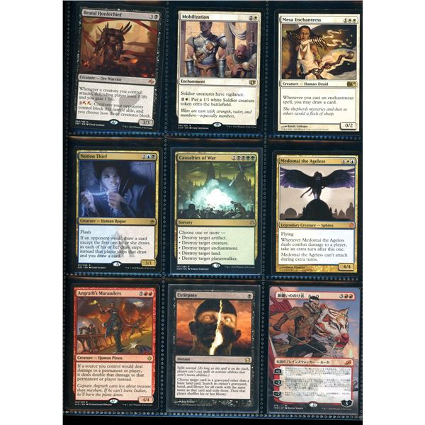Lot Of 9 Various Magic The Gathering Cards Various Sets & Colors