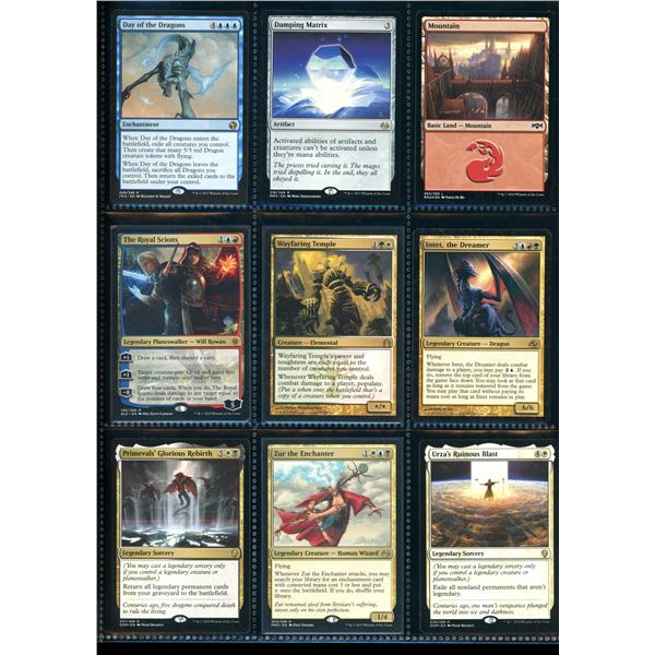 Lot Of 9 Various Magic The Gathering Cards Various Sets & Colors