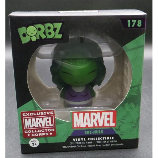 New Dorbz Marvel She-Hulk Vinyl Collectible Figure #178 (Collector Corps Exclusive)