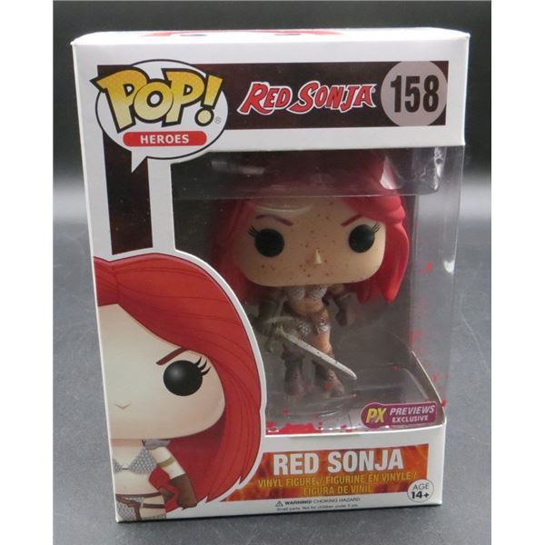New Funko Pop Red Sonja Bloody PX Previews Exclusive #158 BV $30