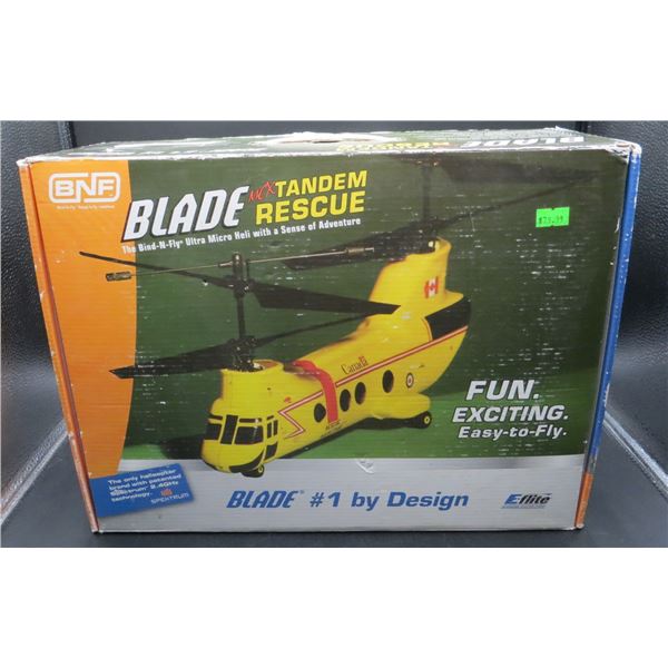 E-flites Blade MCX Tandem Rescue Micro RC Helicopter Complete With Manual, Remote & Charger