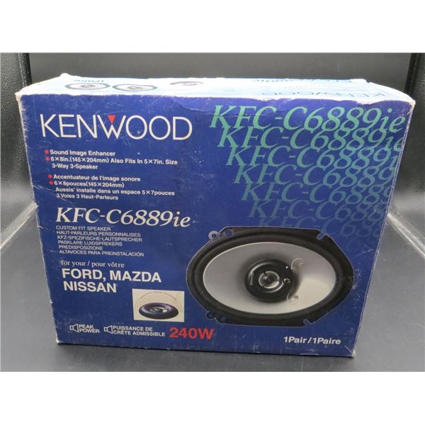 Kenwood 6x8 KFC-C6889ie 3 way Car Speakers
