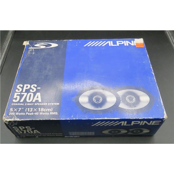 Alpine 5x7 SPS-570A 2-way car speakers with Original Box