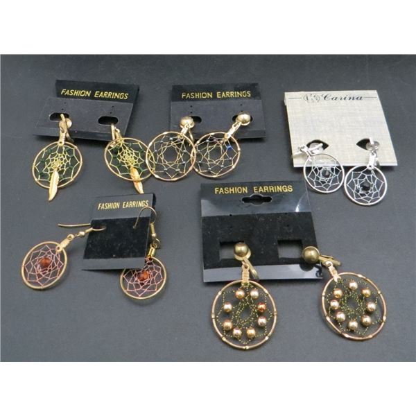 5 Pairs Of Dream Catcher Style