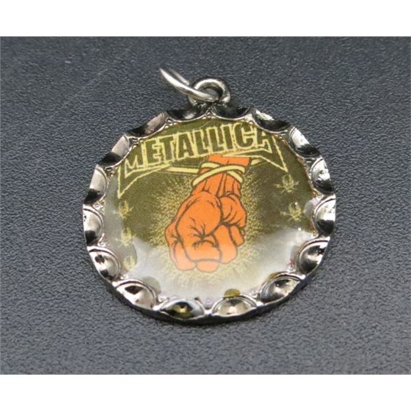 Metallic Necklace Charm 1" Diameter