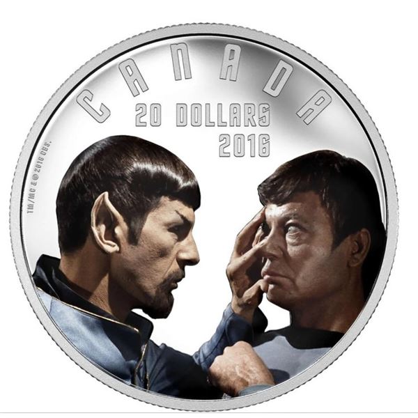 RCM 2016 $20 Star Trek Mirror Mirror - Pure Silver Coin