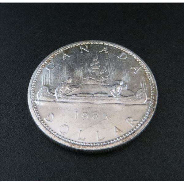 1965 Canadian Silver $1 Dollar Coin