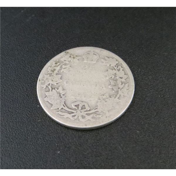 1902 Canadian Silver 25 Cent Coin