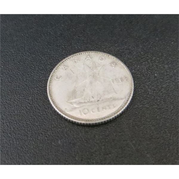 1968 Canadian Silver Dime (non-magnetic) 50% Silver