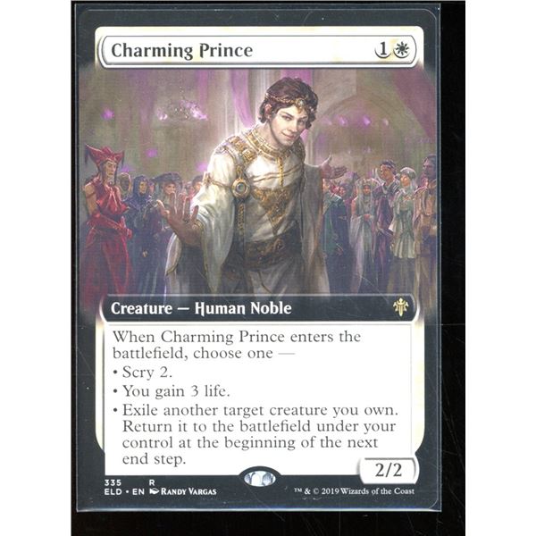 Magic the Gathering Charming Prince Extended Art Throne of Eldraine