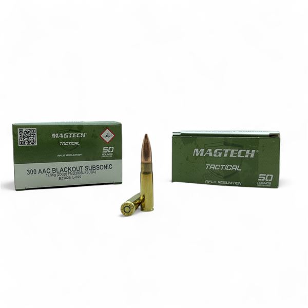 MagTech 300 AAC Blackout Subsonic, 200 Grain FMJ Ammunition, 100 Rounds