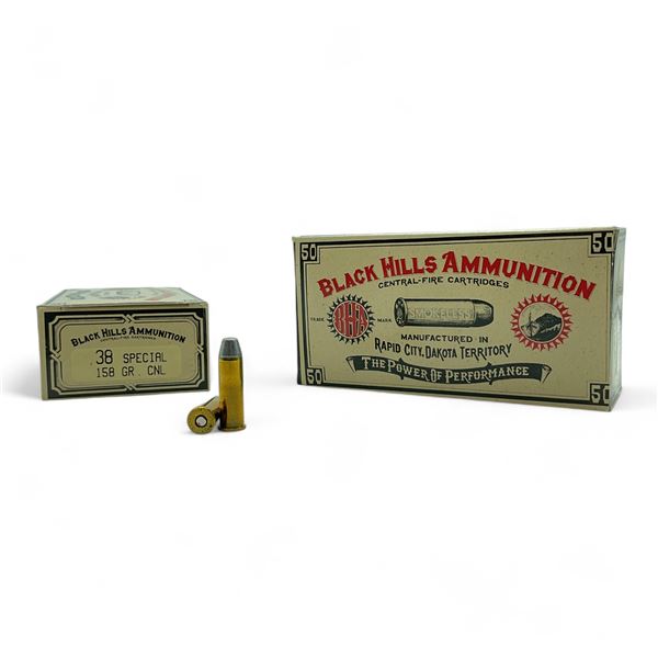 Black Hills Ammunition, .38 Special, 158 Grain CNL Ammunition, 100 Rounds