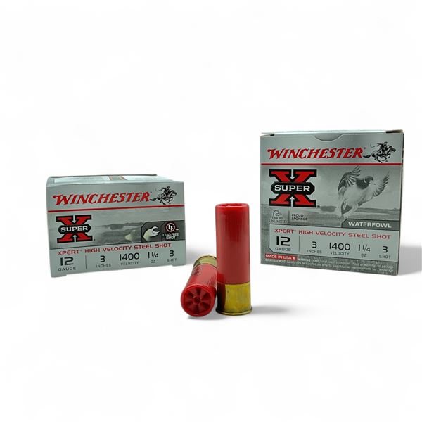 Winchester Super X Xpert Steel Shot 12 Ga, 3", 1-1/4 oz, #3 Shot Lead Free Ammunition, 50 Rounds