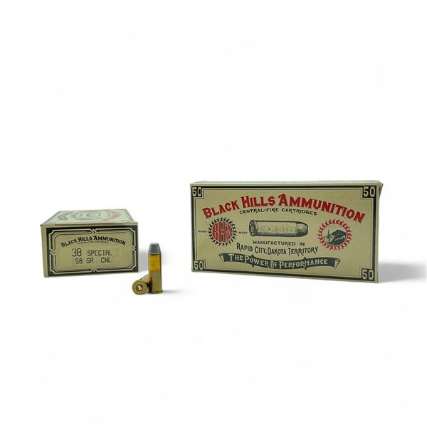 Black Hills Ammunition, .38 Special, 158 Grain CNL Ammunition, 100 Rounds