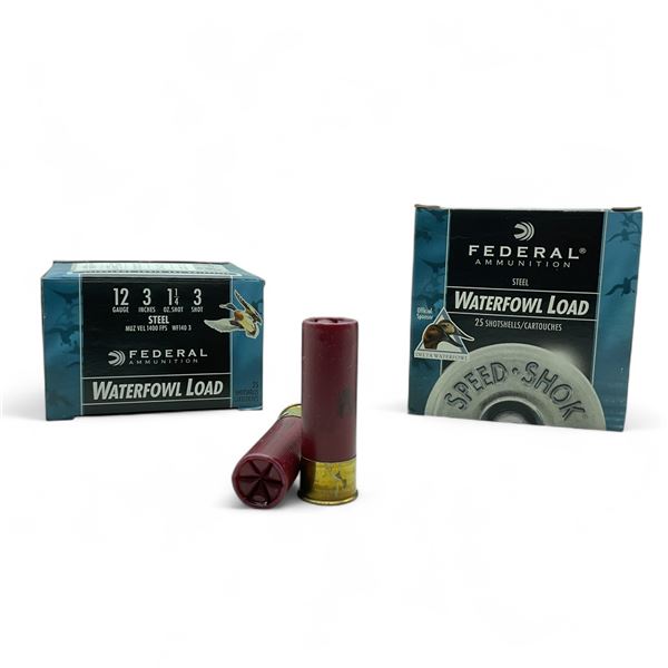 Federal Waterfowl Load 12 Ga, 3", 1-1/4 oz, #3 Shot Ammunition, 50 Rounds