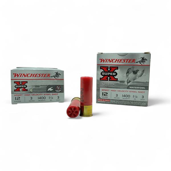 Winchester Super X Xpert Steel Shot 12 Ga, 3", 1-1/4 oz, #3 Shot Lead Free Ammunition, 50 Rounds