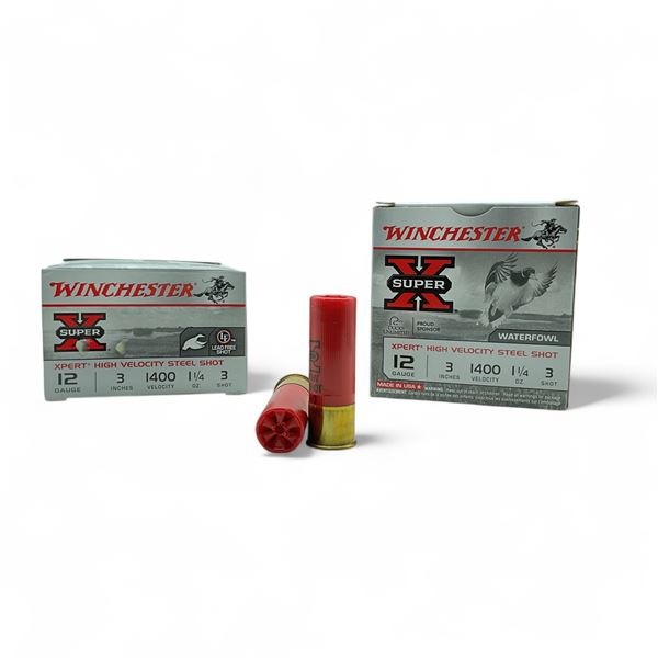 Winchester Super X Xpert Steel Shot 12 Ga, 3", 1-1/4 oz, #3 Shot Lead Free Ammunition, 50 Rounds