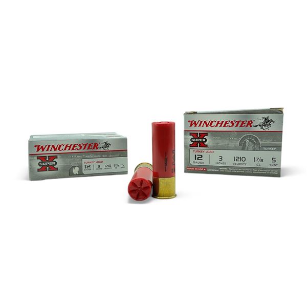 Winchester Super X Turkey Load 12 Ga, 3", 1-7/8 oz, #5 Shot Ammunition, 20 Rounds