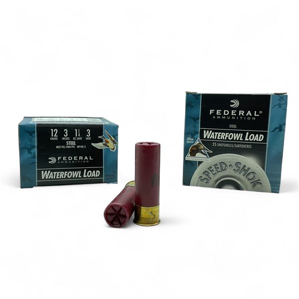 Federal Waterfowl Load 12 Ga, 3", 1-1/4 oz, #3 Shot Ammunition, 50 Rounds