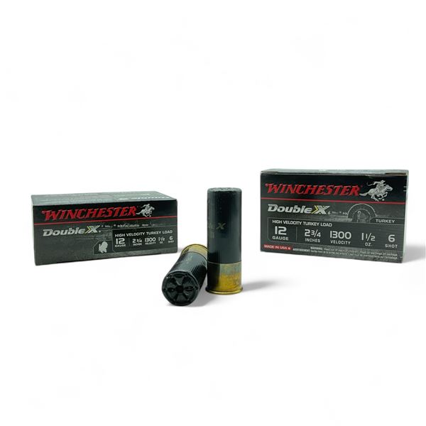 Winchester Double X High Velocity Turkey Load 12 Ga, 2-3/4", 1-1/2 oz, #6 Shot Ammunition, 20 Rounds