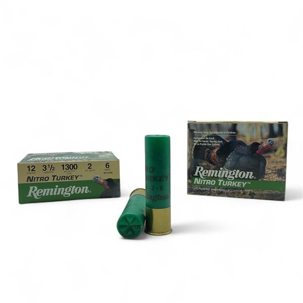 Remington Nitro Turkey 12 Ga, 3-1/2", 2 oz, #6 Shot Ammunition, 20 Rounds