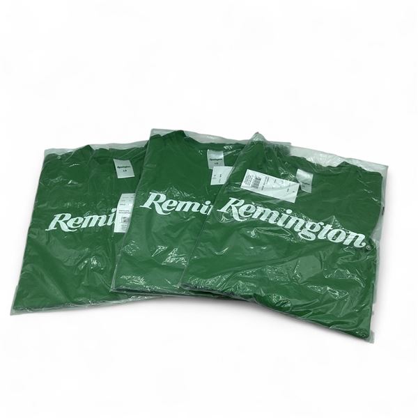 Remington Logo T-Shirt, Green, Size Large X 3 Qty