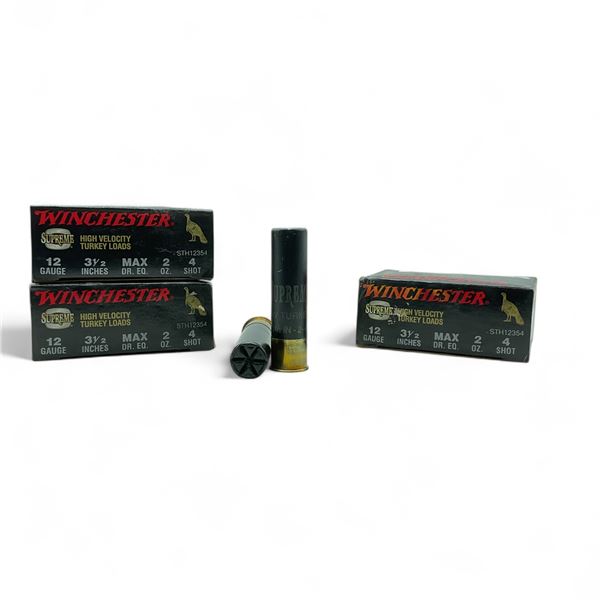 Winchester Supreme High Velocity Turkey Loads 12 Ga, 3-1/2", 2 oz, #4 Shot Ammunition, 30 Rounds