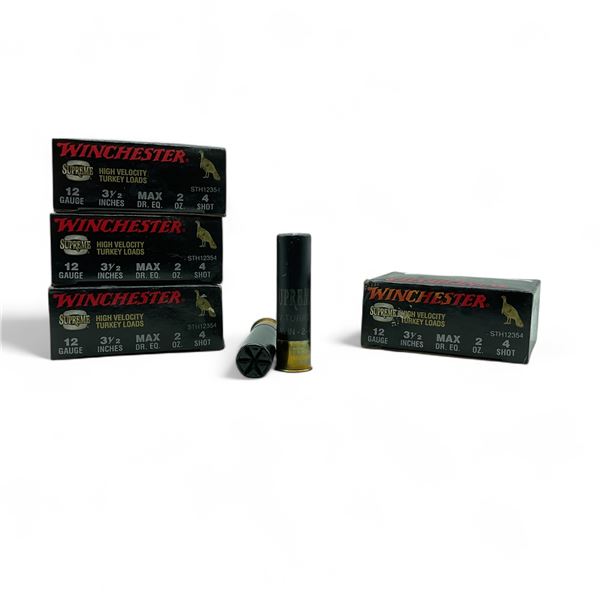 Winchester Supreme High Velocity Turkey Loads 12 Ga, 3-1/2", 2 oz, #4 Shot Ammunition, 40 Rounds