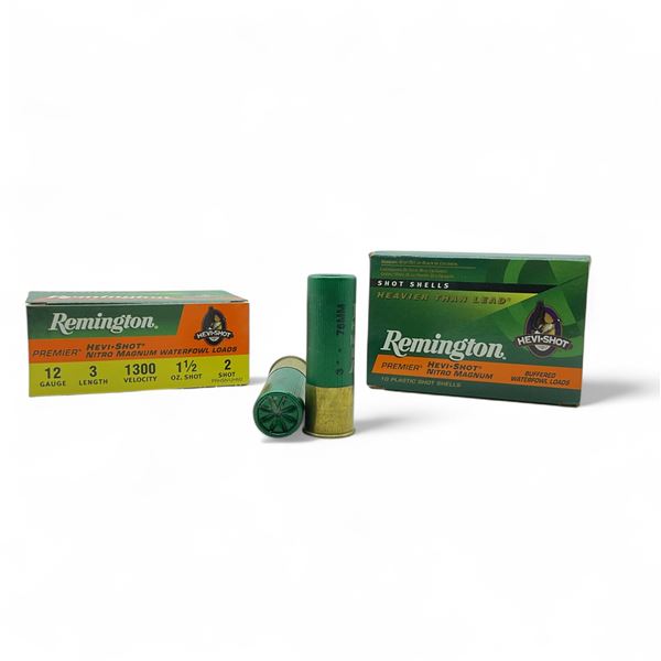 Remington Hevi-Shot Nitro Magnum Waterfowl Loads 12 Ga, 3", 1-1/2 oz, #2 Shot Ammunition, 20 Rounds