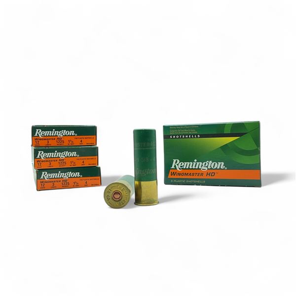 Remington Wingmaster HD 12 Ga, 3", 1-5/8 oz, #4 Shot Ammunition, 20 Rounds