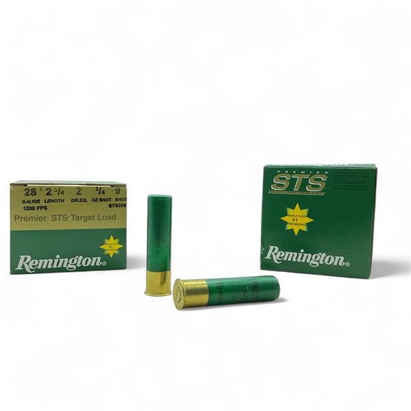 Remington Premier STS Target Load 28 Ga, 2-3/4", 3/4 oz, #9 Shot Ammunition, 50 Rounds