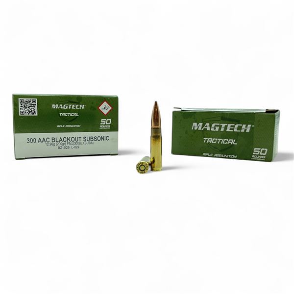 MagTech 300 AAC Blackout Subsonic, 200 Grain FMJ Ammunition, 100 Rounds
