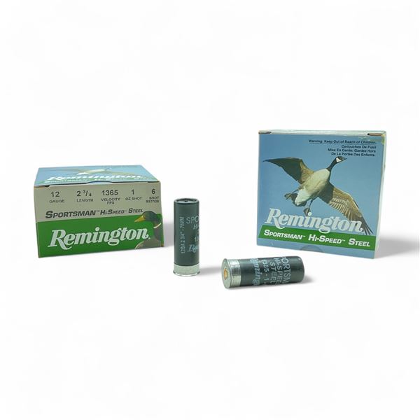 Remington Sportsman Hi-Speed Steel 12 Ga, 2-3/4", 1 oz, #6 Shot Ammunition, 50 Rounds