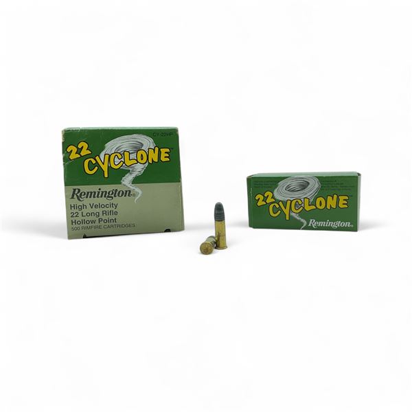 Remington 22 Cyclone, .22 LR, 36 Grain HP High Velocity Ammunition, 500 Rounds