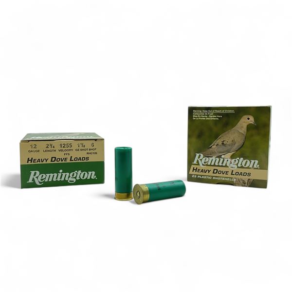 Remington Heavy Dove Loads 12 Ga, 2-3/4", 1-1/8 oz, #6 Shot Ammunition, 50 Rounds
