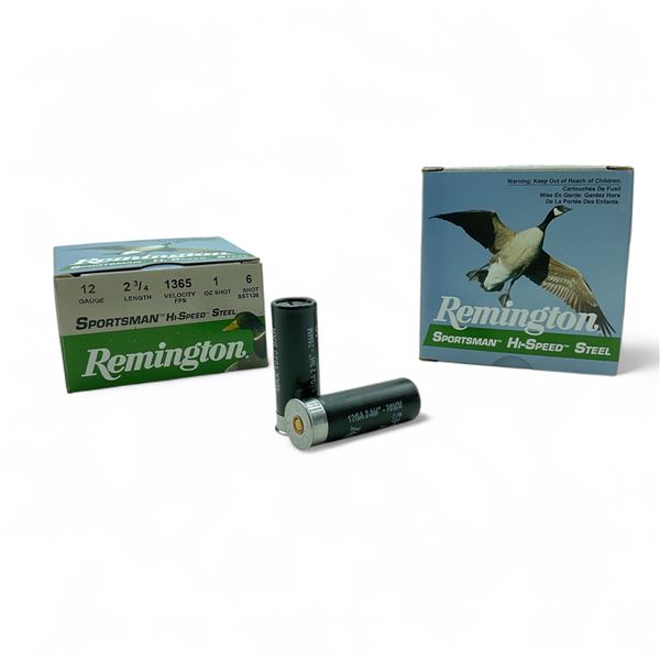 Remington Sportsman Hi-Speed Steel 12 Ga, 2-3/4", 1 oz, #6 Shot Ammunition, 50 Rounds