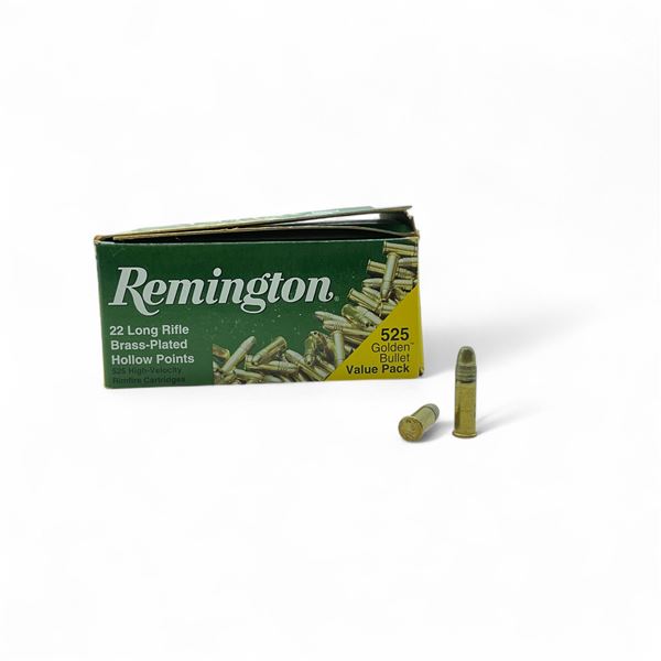 Remington Golden Bullet Value Pack .22 LR, 36 Grain LRN HP Ammunition, 525 Rounds