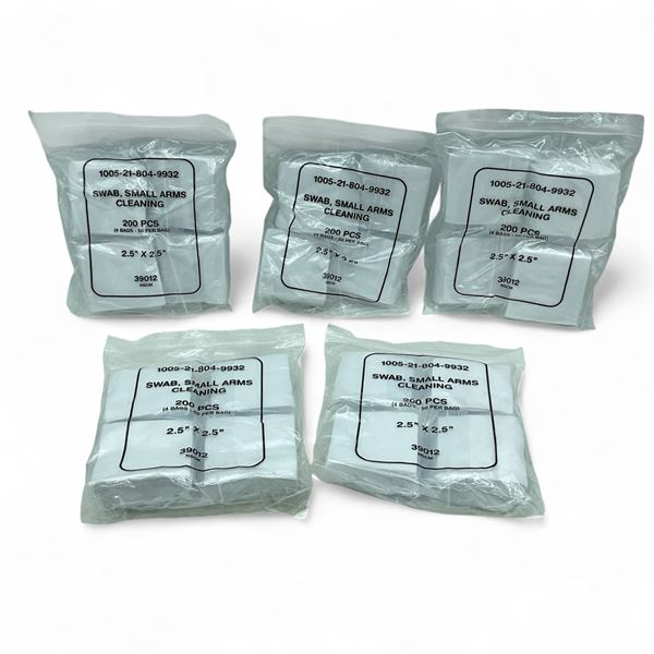 Small Gun Cleaning Patches, 2.5" X 2.5", 1000 Qty