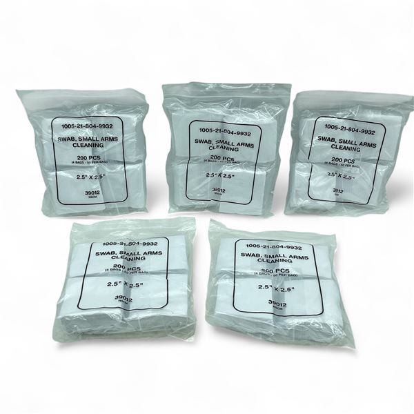 Small Gun Cleaning Patches, 2.5" X 2.5", 1000 Qty