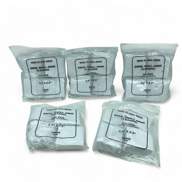 Small Gun Cleaning Patches, 2.5" X 2.5", 1000 Qty