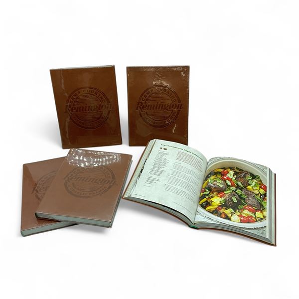 Remington 'Camp Cooking' Leather Bound, Illustrated Book by Charlie Palmer, 269 Pages X 5 Qty