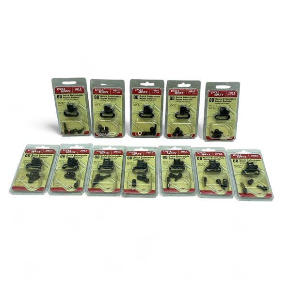 Uncle Mike's QD Super Swivels for Ruger No 3, 10/22, 44 Mag Rifles X 12 Qty
