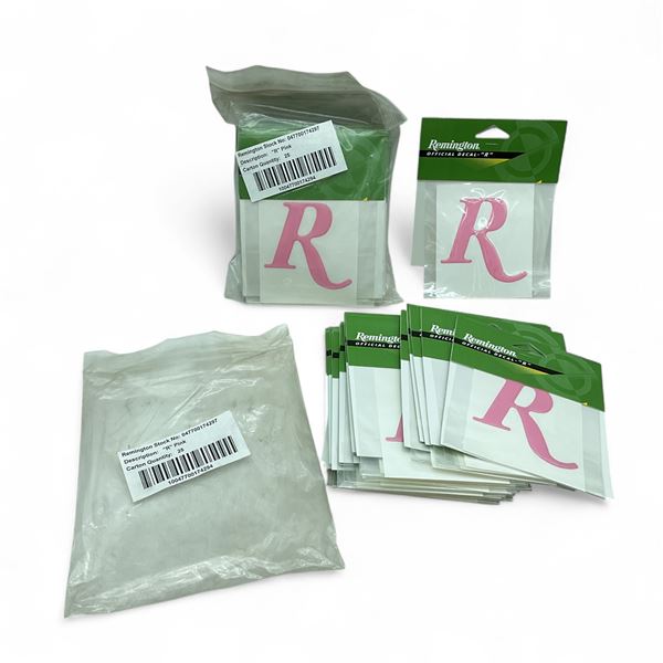 Remington 'R' Decals, Pink X 50 Qty