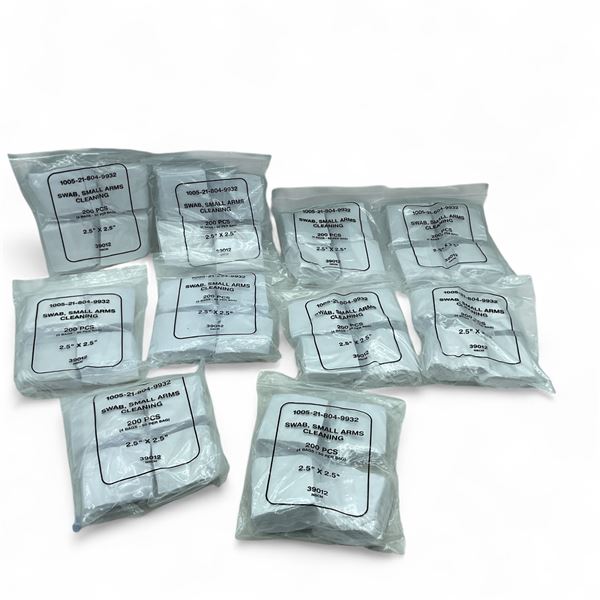 Small Arms Cleaning Patches 2.5" X 2.5", 2000 Qty