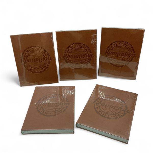 Remington 'Camp Cooking' Leather Bound, Illustrated Book by Charlie Palmer, 269 Pages X 5 Qty